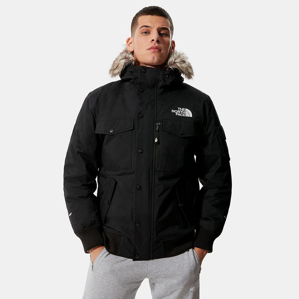The North Face Gotham Ανδρικα Αδιάβροχο Μπουφάν - Μαυρα (ALKV60182)